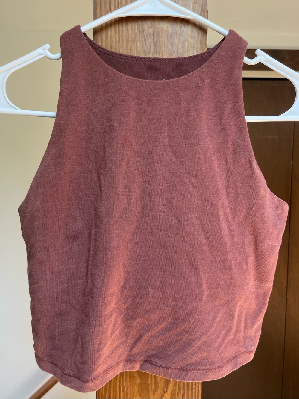 Old Navy Brick Red High-Neck
Crop Tank Top